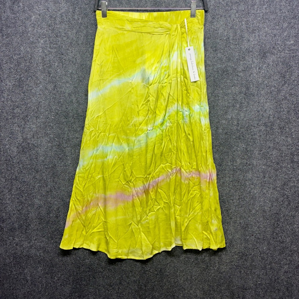 Young Fabulous &‎ Brooke Maxi Skirt Medium Tie Dye Boho Euro Summer NEW
